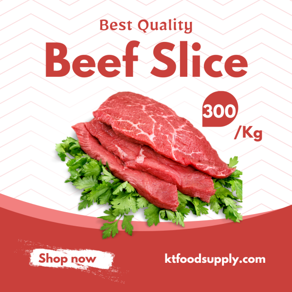 เนื้อสไลด์นำเข้าจาก ออสเตรเลีย 300บาท/กิโลกรัม